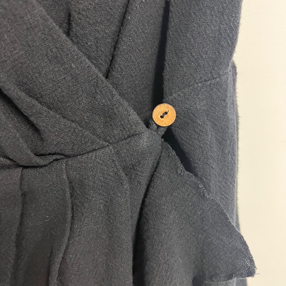 free people black mini wrap dress - Picture 3 of 6